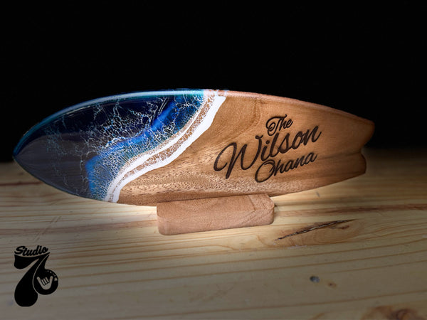 Resin Board Landscape Dark w/stand
