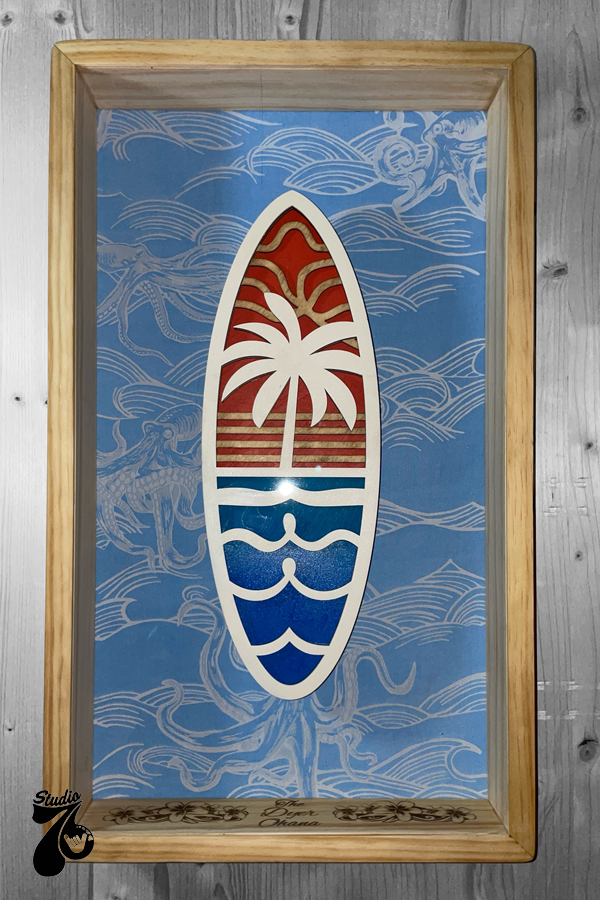 Aloha Shirt Shadow Box (Kahala Brand)